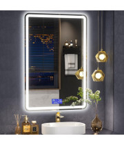 Зеркало в ванную комнату с подсветкой и радио Бельви