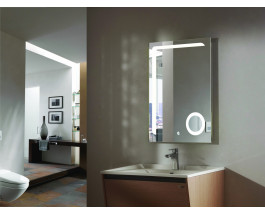 Зеркало с подсветкой и увеличительной линзой для ванной комнаты Секай