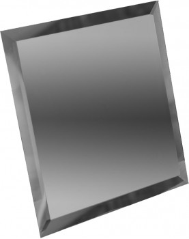 Квадратная зеркальная плитка графит 120x120 мм